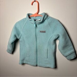 Columbia Infant/ Toddler 12-18 Months Full Zip Fleece-LIGHT BLUE